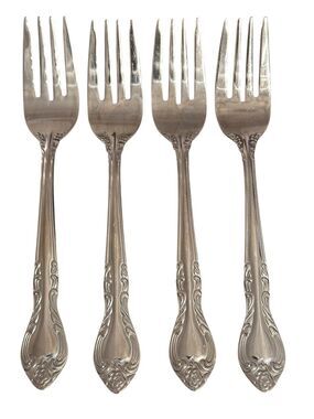 4 RSVP 18/10 RETIRED 2007 Flatware Sophie Salad Fork Vintage Replacement